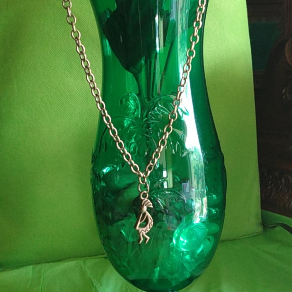 *MEN* Jazz man brass and bronze necklace